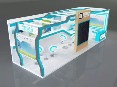 Booth Exhibition Stand a325e 3D model