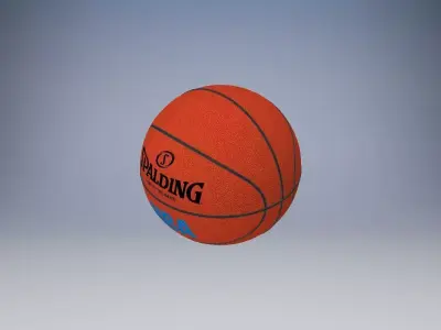 Basketball ball Low-poly 3D model