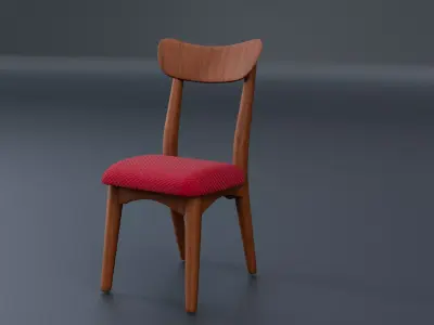 Wooden Chair Free low-poly 3D model
