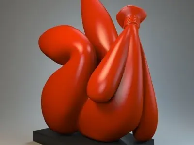 Sculpture Captive luxury 3D model