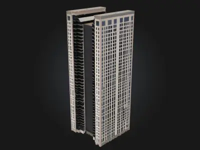 City Spire Tall Urban Landmark for Modern 3D model