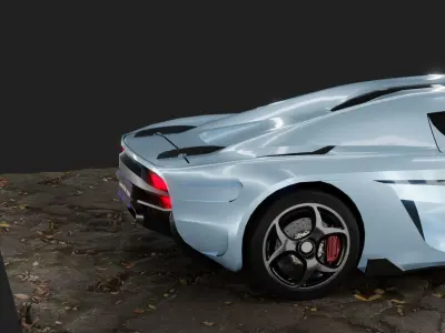 Koenigsegg Regera Low-poly 3D model