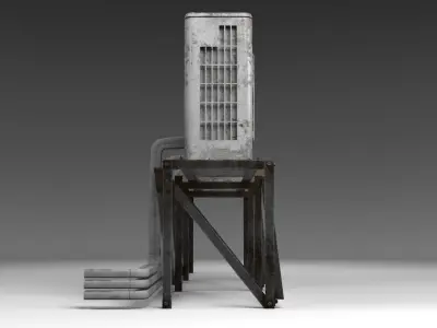 Air conditioner compressor unit Free 3D model