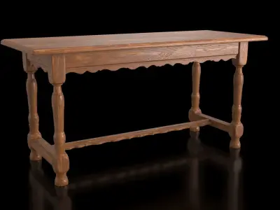 French 19th Century Bench 3D model