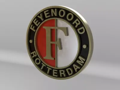 Feyenoord Rotterdam Team Logo 3D model