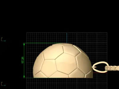 Soccer Football Pendant jewelry  Silver Gold  Print 3D print model