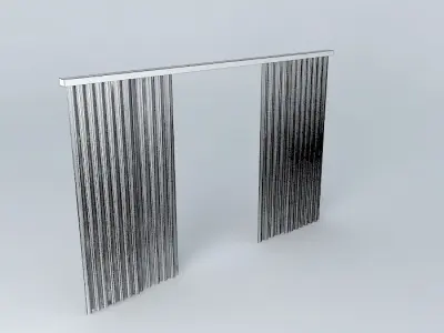 double curtain Free 3D model