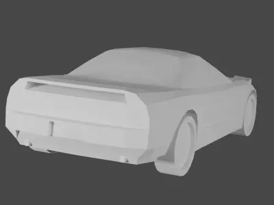 1990 Honda NSX Acura NSX Low-poly 3D model