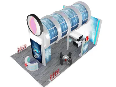 Booth Exhibition Stand a245 3D model