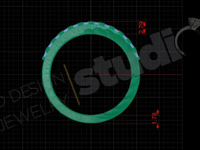 Luxury special art ring design 3d model 3D print model