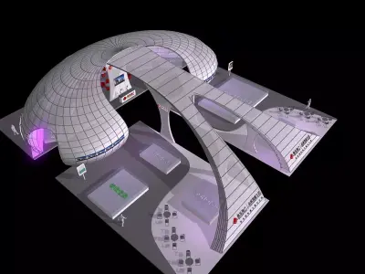 Exhibition - Area -28X31-3DMAX2009-030 3D model