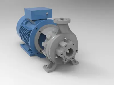 pump monoblock 3D print model