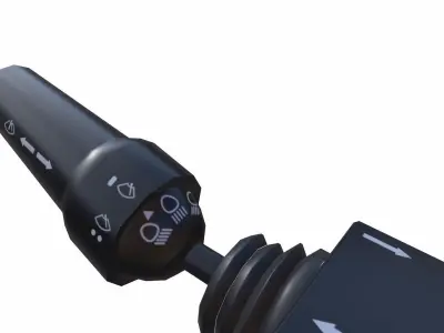 Steering Low-poly 3D model