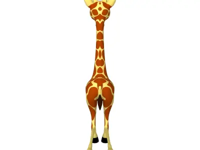 Giraffe Cartoon 3D model