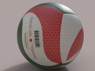 Japanese volleyball Molten Free 3D model