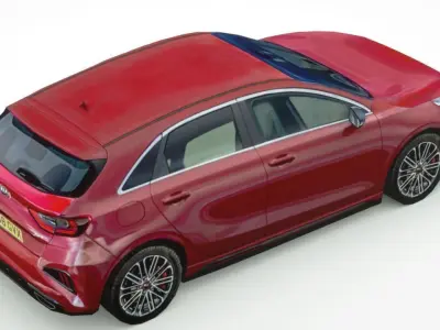 Kia Ceed GT 2020 Low-poly 3D model