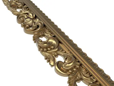 carved frame 3D model 15