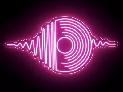 Music Neon Sign 3D model