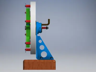 SELF PROPPELLED FLYWHEEL STEAM ENGINE 3D print model