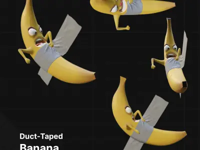 Angry Banana  3D model