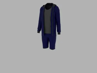 Sport Suit Low-poly 3D model
