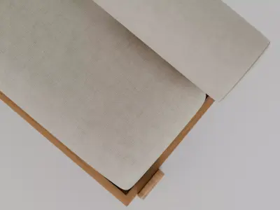 Eivor Sofa 2 Wood Variants Natural and Aged Teak 3D model