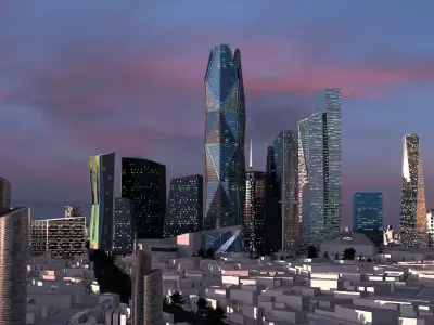 King Abdullah Economic City 3D model