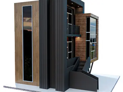 MODREN HOUSE N11 3D model