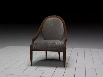 Antique Chair 2 3D model