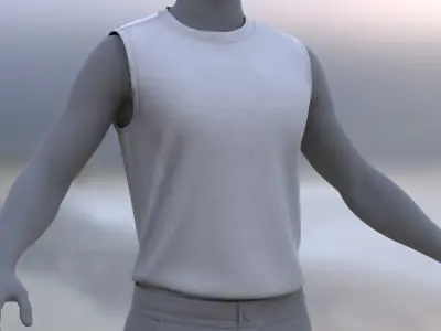 Tshirt 16 - All MH Bodies - UE5 Skeletons - Rigged Low-poly 3D model