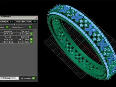 Bangle Design 3D print model