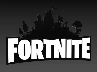 Fortnite logo Free low-poly 3D model