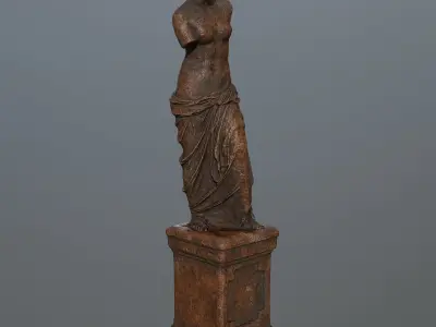 Venus de Milo Low-poly 3D model