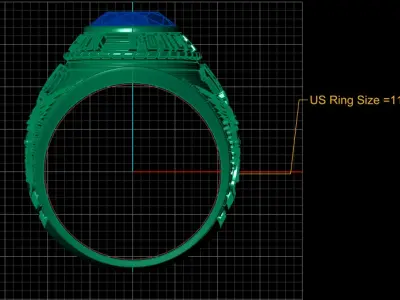 AIR 1945 WORD RING 3D PRINTABLE MODEL  3D print model