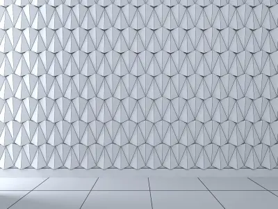 3d wall panel Low-poly 3D model