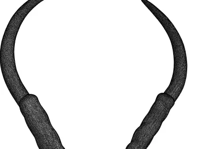 Luxury Braided Curved Needles Low-poly 3D model