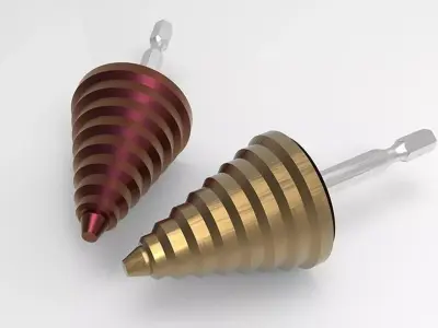 Step Drill Bit 3D model