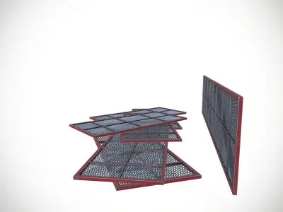 Metal net Low-poly 3D model