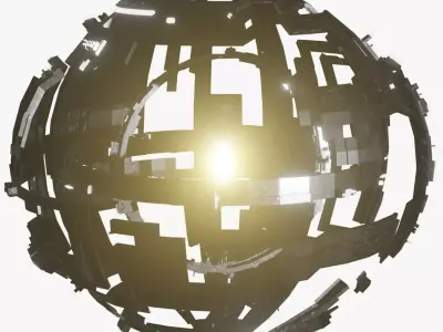 Autonomous Spacecraft - Planet 3D Model Animated  Low-poly 3D model