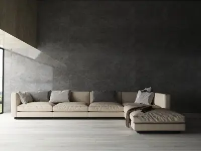 Sofa 6 Models Low-poly 3D model