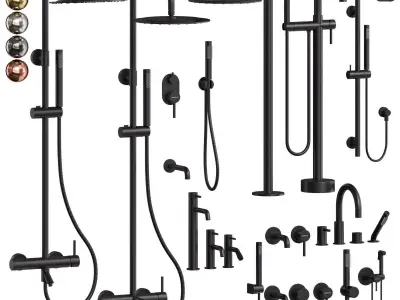 Faucet set Boheme Uno 3D model