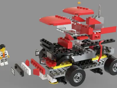 Lego PURSUIT Low-poly 3D model