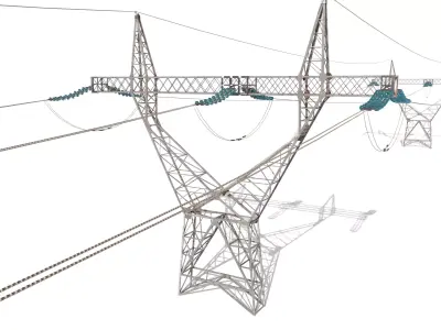 Electricity Pole 21 3D model