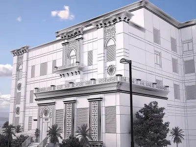 3D Kuwait area scene 3D model