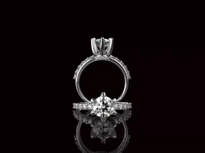 AV Disagne 80  Engagement Ring 3D print model