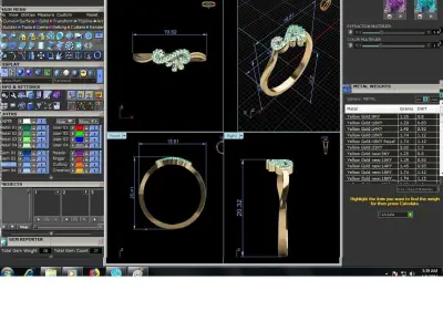 Diamond Ring For Women 3d Print Model 3D print model buy