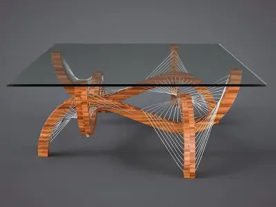 Contour Coffee Table 3D model