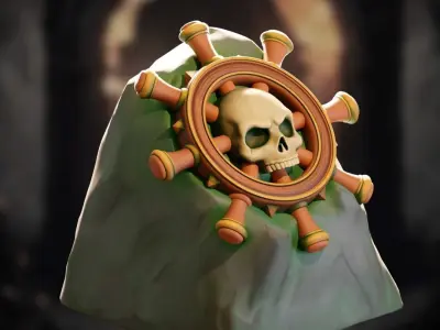 PIRATE HELM - KEYCAP TO PRINT 3D print model