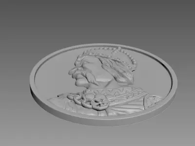 Coin Bas-Relief 3D model