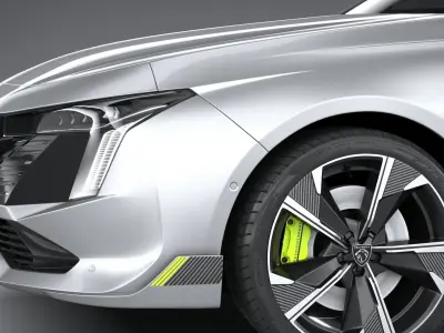 Peugeot 508 SW PSE 2023 3D model